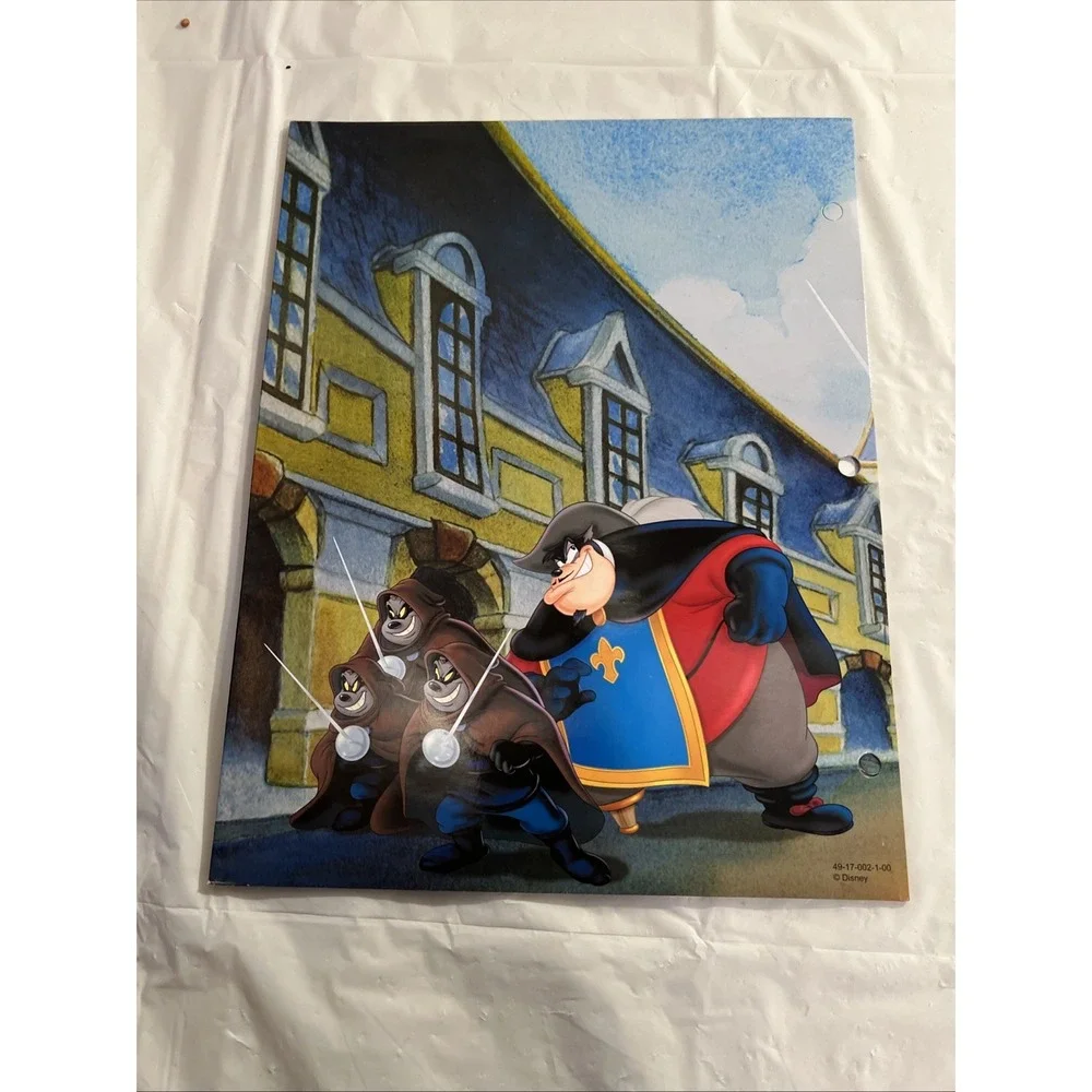 Walt Disney Pictures Three Musketeers 3 Ring Folder Mickey Donald Goofy 2004
